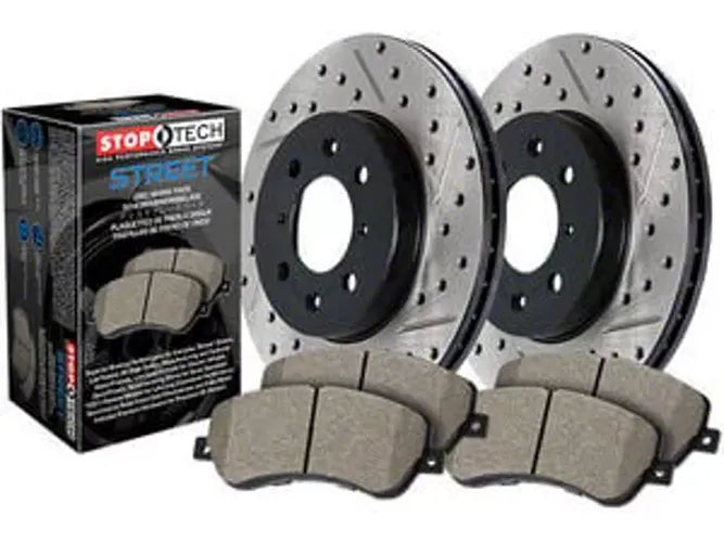 Street Axle Pack, Drilled & Slotted, 4 Wheel