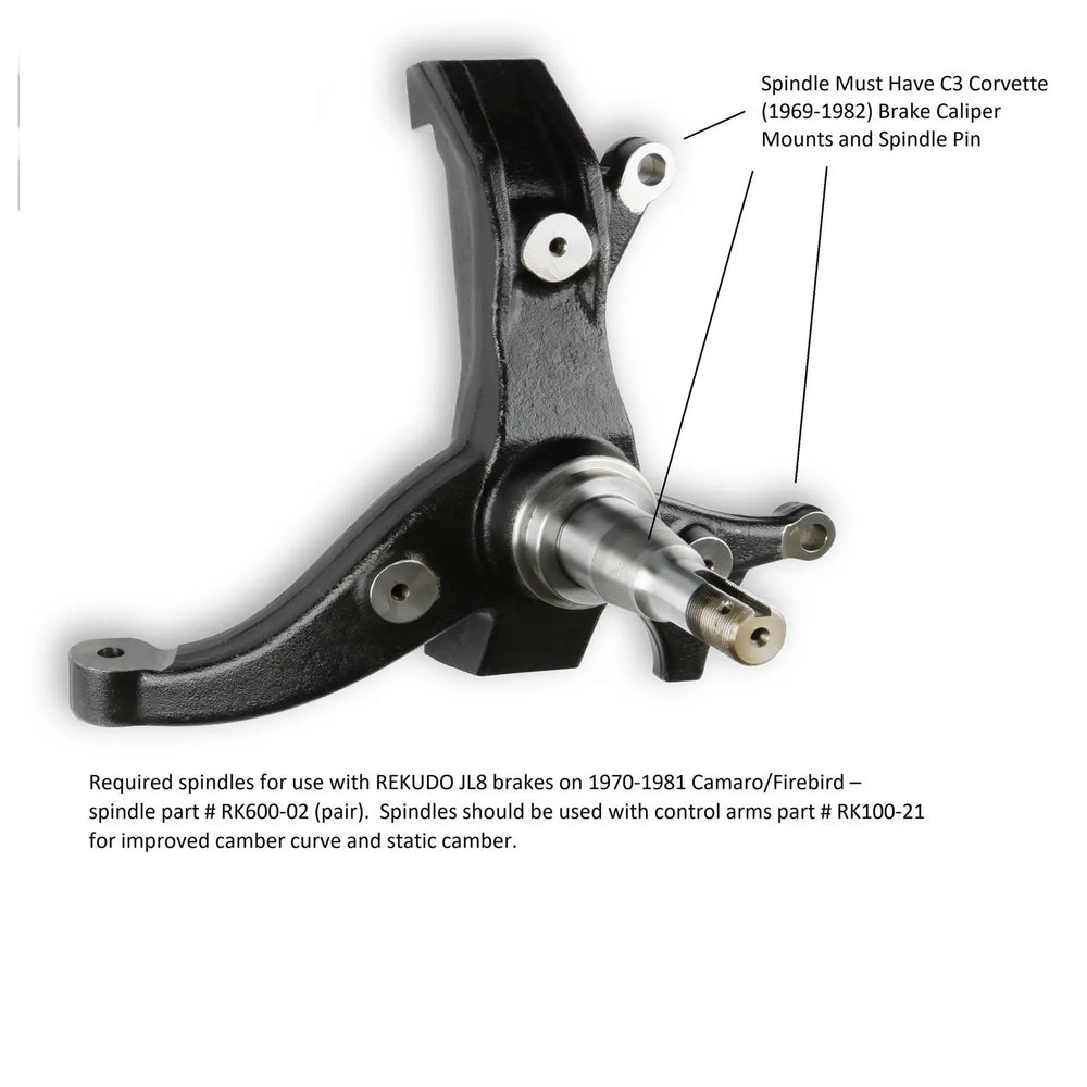 JL8 FRONT CALIPER PAIR RAW