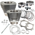 S&S Cycle 07-16 BT 124in Standard Compression 4-1/8in Big Bore Kit - Stone Gray