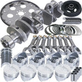 Eagle Chevy 350 1Pc 3.750in Crank 5.700in I-Beam Rods 4.000in Pistons 168 Tooth FP Balanced Assembly