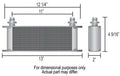 ~(7.5 lbs. 18X12X3)~ Stacked Plate Engine Cooler Kit w/Sandwich Adapter