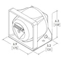 100W BUMPER-MOUNT SPEAKER (CHROME F