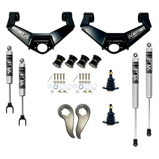 KRYPTONITE STAGE 3 LEVELING KIT WITH FOX SHOCKS 2011-2019