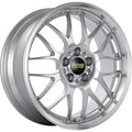BBS RS-GT 19x10 5x120 ET25 Diamond Silver Center Diamond Cut Lip Wheel -82mm PFS/Clip Required
