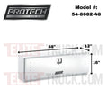 BOX AL RAIL 16HX12DX48L SMTH DR