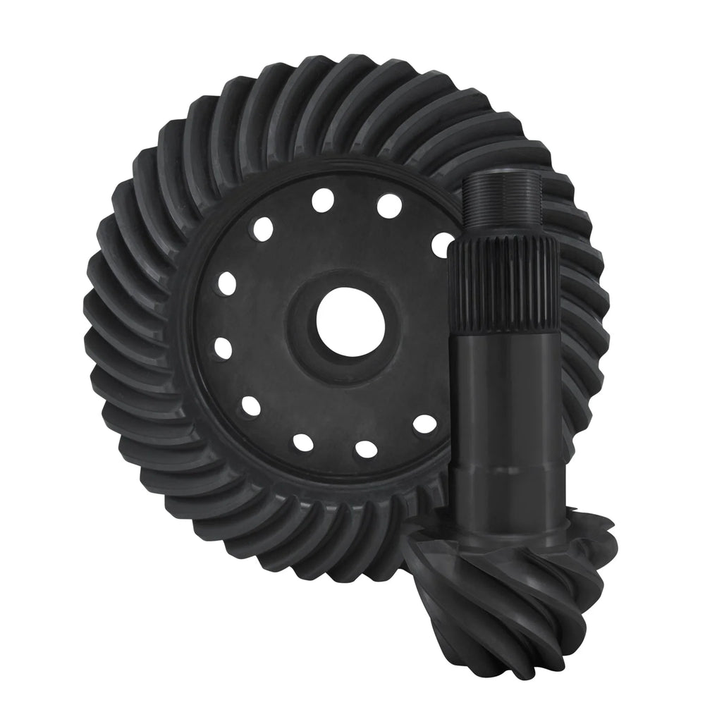 High performance Yukon replacement ring and pinion gear set for Dana S135 in a 5.38 ratio.