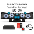 0718 WRANGLER JK/JKU OVERHEAD PACKAGE WHITE SOUND BAR W/BLACK PLASTIC SPEAKER G