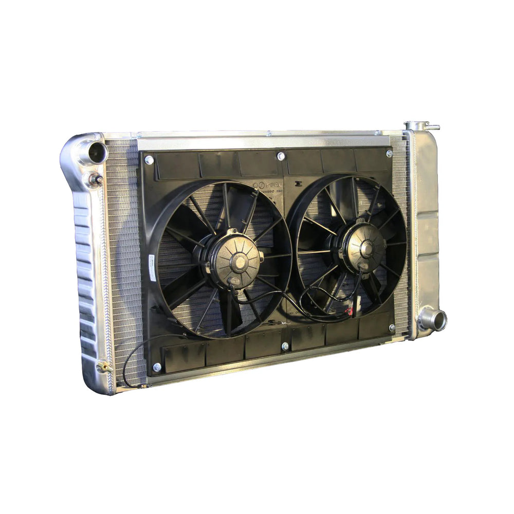 6872 CHEVELLE SB / BB CF AUTO DUAL 11IN SPAL FANS WIRING