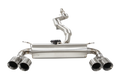 1622 BMW F87 M2 2.5IN VAREX VALVED CAT BACK EXHAUST 3IN SINGLE 4IN TIPS 304S
