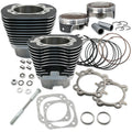 S&S Cycle 07-16 BT 124in Low Compression 4-1/8in Big Bore Kit - Wrinkle Black