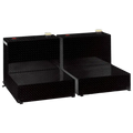 Tradesman Aluminum Twin L-Shape Liquid Storage Tank (96 Gallon Capacity) - Black