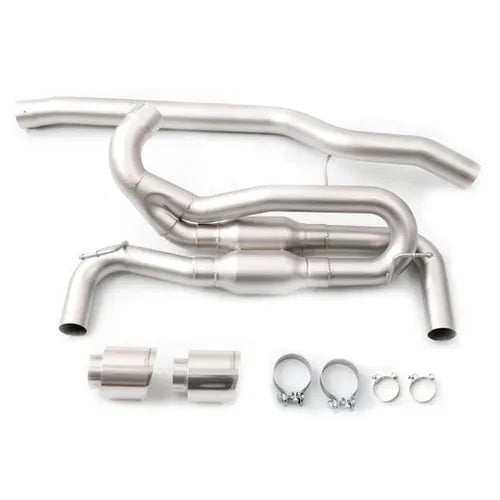 cp-e Triton Cat Back Exhaust Titan Tips w/ Valve Ford Focus RS 2016
