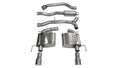 CORSA SPORT CAT BACK TWIN 3IN. PRO SERIES TIPS (DIAMOND BLACK TIPS)