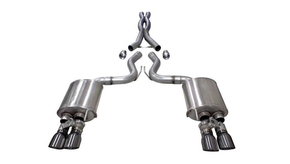 CORSA Performance silver cat-back exhaust