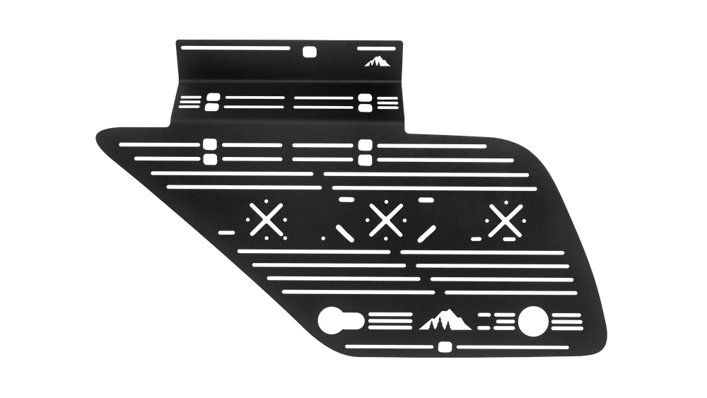 The Princeton (2003-2009 4Runner)Roof Rack Half Height (Single Row Light Bar) Black Textured Powder Coat