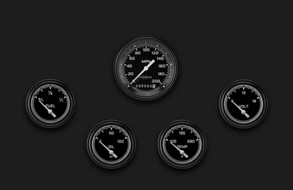 AU CRS GRAY 2 5/8IN SS 5 GAUGE SET-