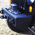07-14 - JK 2/4 Door Molder Front Bumper w/ Winch Plate Centered Drum - Unfinished Steel/Alum