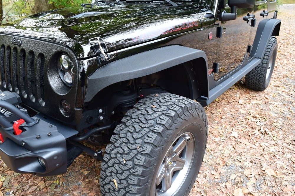07-13 JK 2/4 Door Odyssey Front Flare w/Skeletos Textured Black Powder Coat
