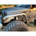 ~(35 lbs. 72X16X11)~ 18-Current - JL-JLU-JT Helix Front Bumper Non Winch Skin Only - Textured Black Powder Coat Aluminum Textured Black PC