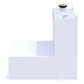 L-SHAPE TRANSFER TANK 75 GAL WH