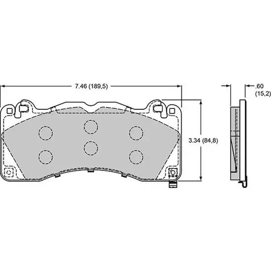 Wilwood PADD1792PCM.661 THKAXLE SET