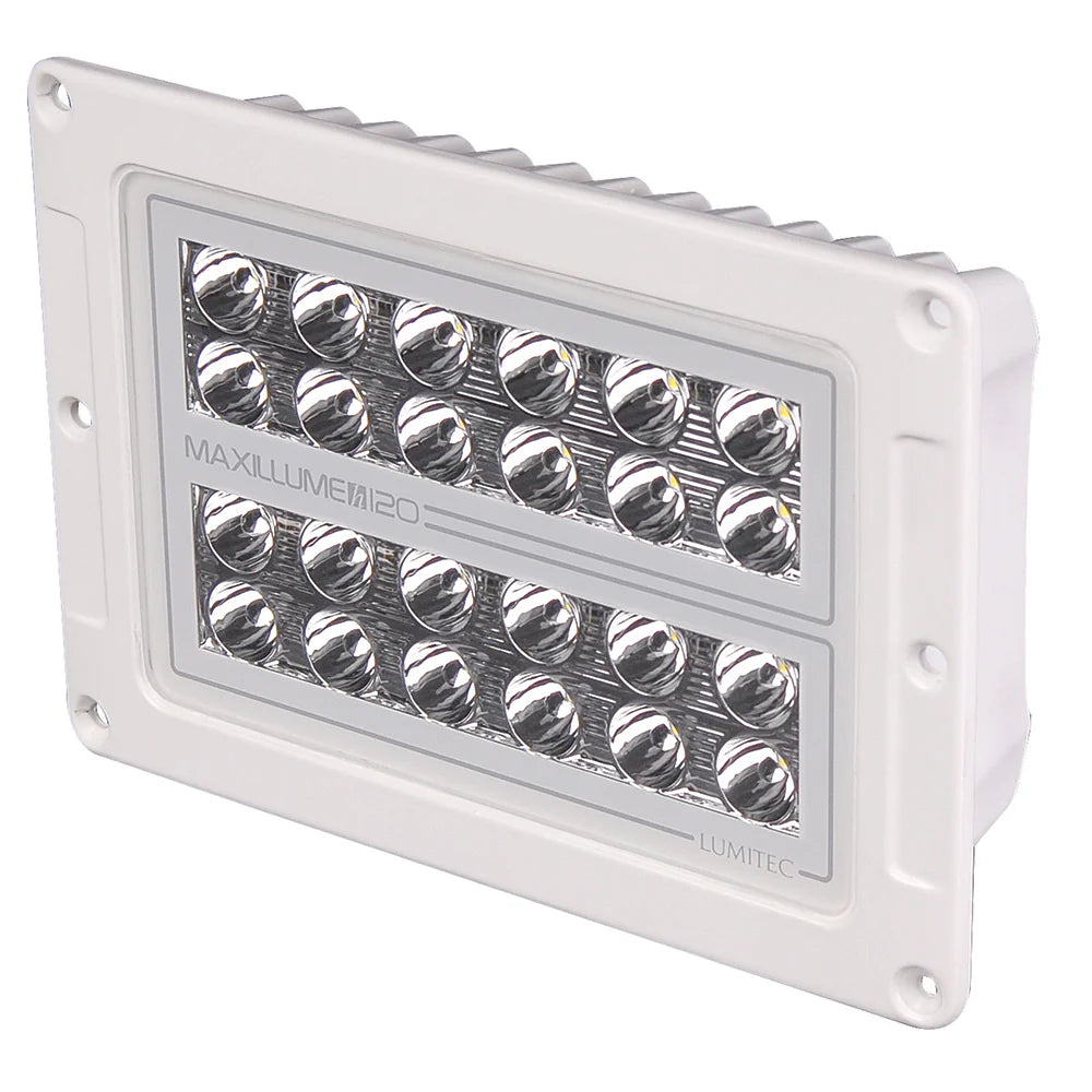FLD LGHT,MAXILLUME H120,FLUSH,WHT.