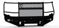 24C SIERRA 2500/3500 HD VAQUERO FRONT NON WINCH BUMPER FULL GUARD 2IN RECEIVER TEXTURE BLACK
