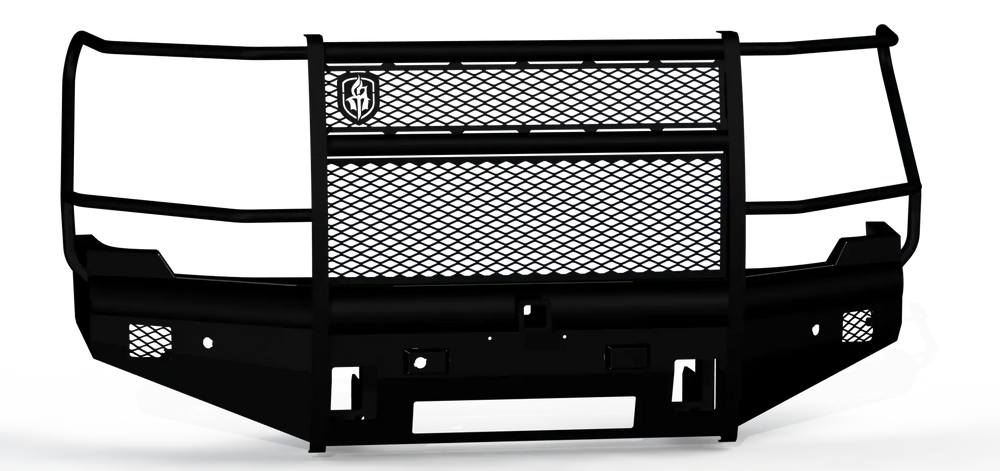 24C SIERRA 2500/3500 HD VAQUERO FRONT NON WINCH BUMPER FULL GUARD 2IN RECEIVER TEXTURE BLACK