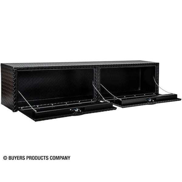 18X16X72 TEXTURED MATTE BLACK DIAMOND TREAD ALUMINUM TOPSIDER TRUCK BOX