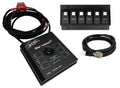 ~(4 lbs. 12X12X7)~ Bantam 8 switch dual LED Blue