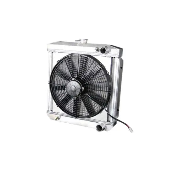 6466 MUSTANG TR/BR DF MAN. ALUMINUM 2 ROW 1IN TUBES NATURAL