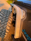 ~(40 lbs. 48X25X8)~ 18-Current - JL-JLU Crawler Front Flare - Textured Black Powder Coat Alum Textured Black PC
