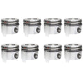Mahle OE NAVI 7.3L DI Diesel V8 T .040 w/ PCR Piston With Rings Set (Set of 8)
