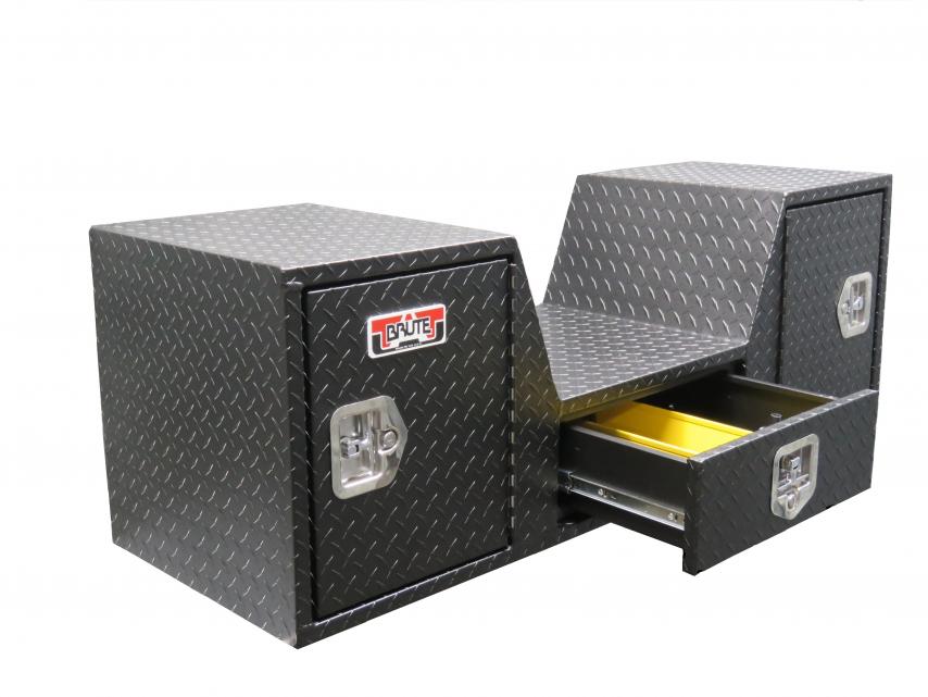 57IN INVIN SHAPE GOOSE NECK/FIFTH WHEEL TAILGATE BOXBLACK TEXTURE COAT
