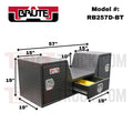 57IN INVIN SHAPE GOOSE NECK/FIFTH WHEEL TAILGATE BOXBLACK TEXTURE COAT