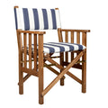TEAK DIRECTOR'S CHAIR II W/ CUSHION