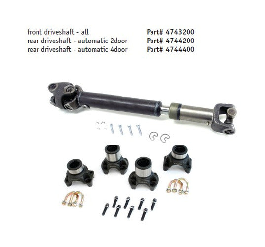 JK Rear CRD Full Float Conversion for 3 Tube. Spindles Slot Rotors Caliper Brackets Hardware