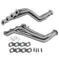 Headers: 1996-2006 Ford Mustang GT 4.6L; manual transmission; 1 5/8" Full-Length Header Kit; chrome