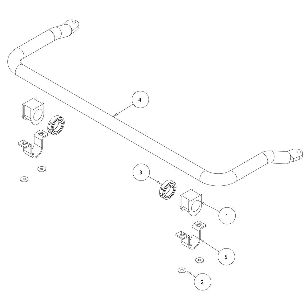 SWAYBAR KIT FORD F550 SUPER C FRONT