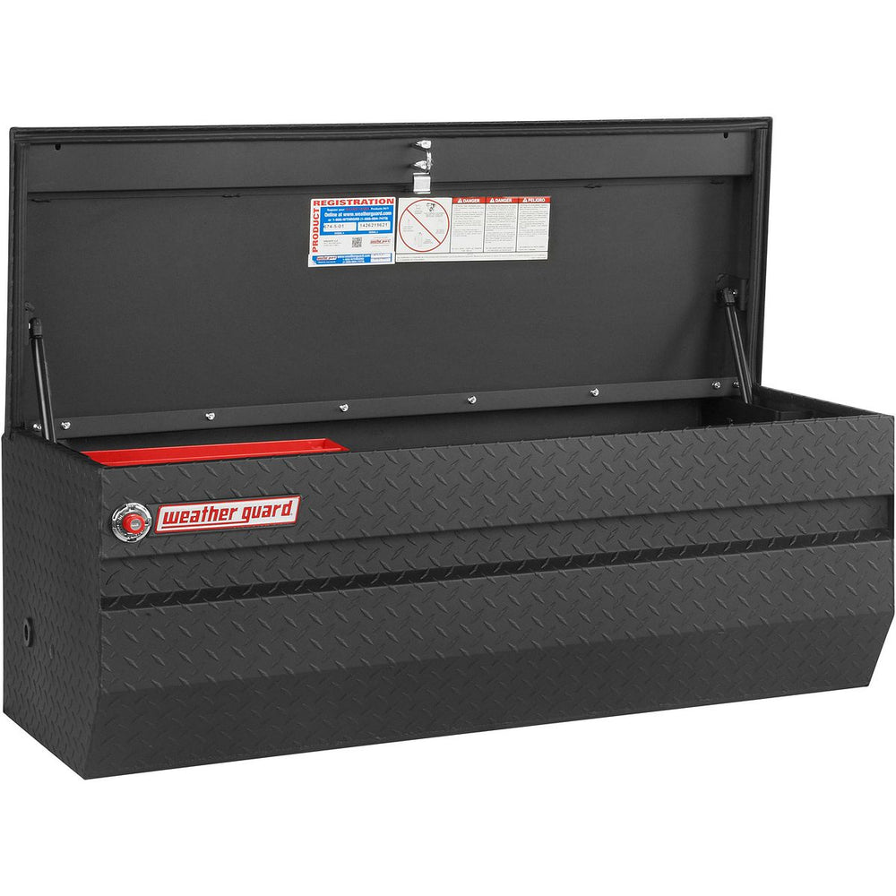 47 X 20 X 19IN ALUMINUM ALLPURPOSE CHEST FULL COMPACT 10.0 CU FT TEXTURED MATTE BLACK FINISH
