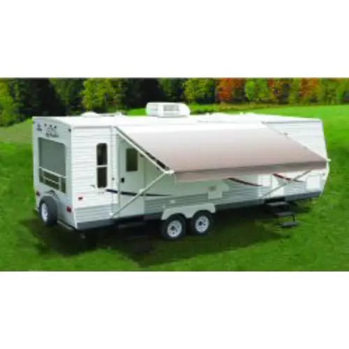 FIESTA 20FT L X 8FT EXT. CAMEL SHALE FADE VINYL MANUAL PATIO AWNING