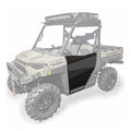 19C POLARIS RANGER XP 1000 HALF DOORS SINGLE CAB REAR BLACK W/JEWEL GRAY ACCENT PANELS