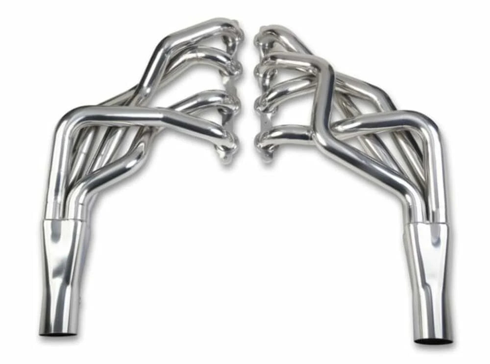 Long Tube Headers Ceramic Coated GM 1St Gen F & X-Body W, LS Motor Tube Size 1 7, 8 Collector Size 3 Inch Port Shape: Round Hooker BlackHeart