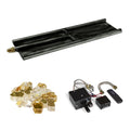 ASSEMBLED 24IN GLASS BURNER PROPANE W/MODULATING MILLIVOLT AND REMOTE SYSTEM