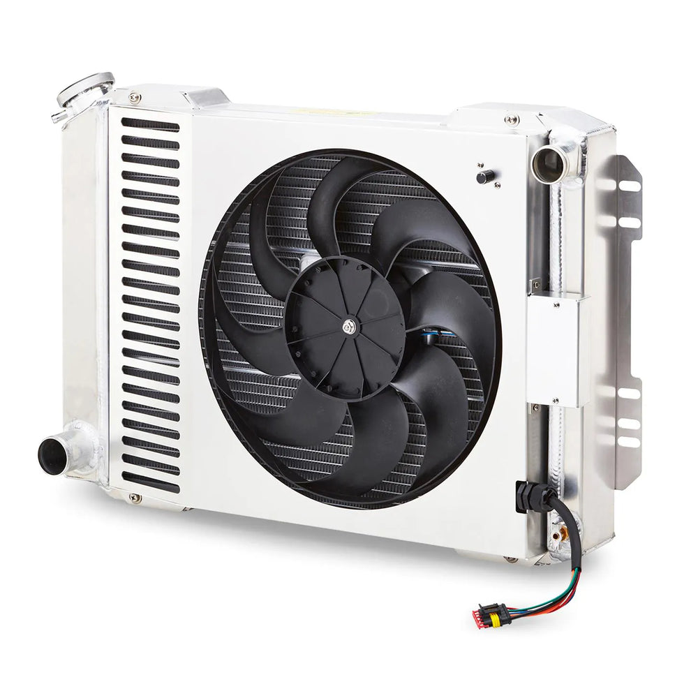 SLIMFIT RADIATOR 1960+ MOPAR A/B BODY MANUAL TRANS REVERSE PLUMBING