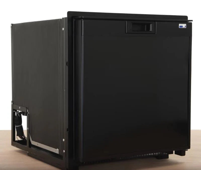 2.7 CU FT DC REFRIGERATOR W/ BLACK PANEL AND ADAPTER