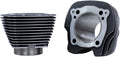 S&S Cycle 2017+ M8 Models 4.250in Bore 4.840in Big Bore Cylinder Set - Black Granite w/ Highlight