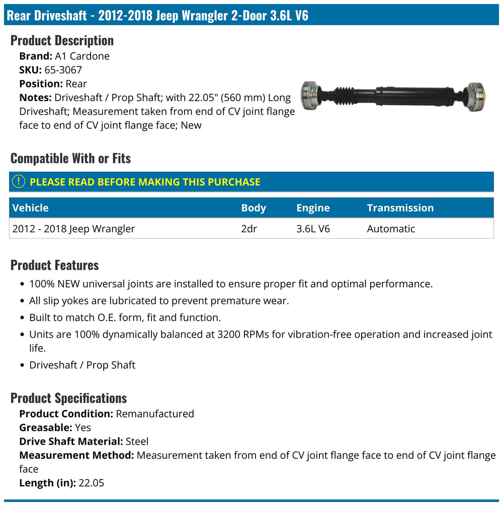 PROP SHAFTS