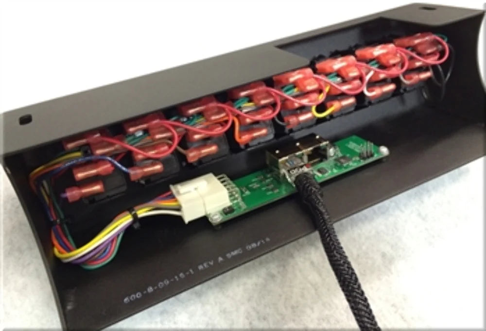 SOURCESE W/ AMBER LED 8-SWITCH PANE