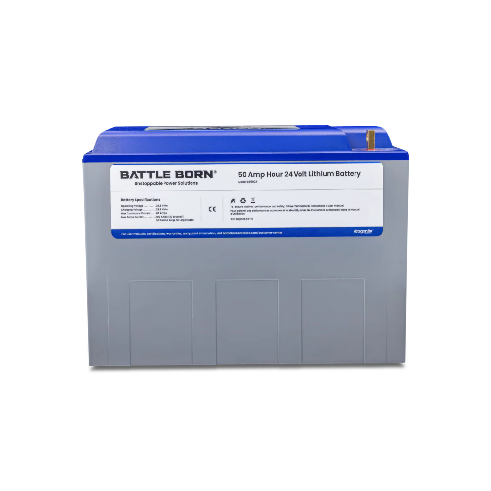 50AH 24V LIFEPO4 DEEP CYCLE BATTERY